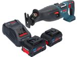 Bosch Gsa 18V-28 Sega Circolare Professionale A Batteria 18 V Biturbo Brushless + 2X Batteria Ricaricabile Procore 5,5 Ah + Caricabatterie