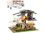 Mini Casa Delle Bambole, Casa Delle Bambole Fai Da Te, Casa Delle Bambole In Miniatura, Case In Legno 3D, Casa Delle Bambole In Miniatura, Casa Delle Bambole Da Giardino