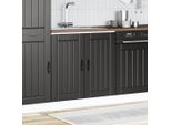 Vidaxl Base Lavello Lucca Nera In Legno