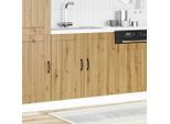 Vidaxl Base Per Lavello Lucca Artisan In Legno Di Rovere