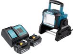 Makita Deadml 811 Sf Faro Da Cantiere A Batteria 14,4 / 18 V 3000 Lm Led + 2X Batteria Ricaricabile 3,0 Ah + Caricatore