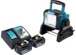 Makita Deadml 811 Rg Faro Da Cantiere A Batteria 14,4 / 18 V 3000 Lm Led + 2X Batteria Ricaricabile 6,0 Ah + Caricatore