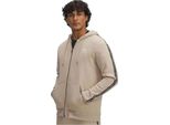 Under Armour Icon Fleece Taping Zip Pullover Beige L / Regular Uomo Beige L