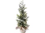 Albero Di Natale In Vaso Di Iuta Tanne, 40 Cm