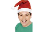 Smiffys - Cappello Di Natale - Accessorio Per Costumi SM174 (Taglia Unica) (Rosso/Bianco)