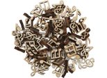 100 Pezzi Ciondolo In Legno A Forma Di Nota Musicale, 15 Mm, Materiale Artigianale Non Trattato Per Il Fai Da Te E La Decorazione
