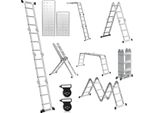 Tolletour 4X3 Scala Multiuso 360Cm 6 In 1 Scala In Alluminio Scala Multiuso Scala Pieghevole Scala Inclinata Scala A Gradini Scala Domestica Scala In Alluminio Scala Multifunzionale