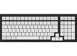 Set Di Copritastiera Keychron Per Tastiera Meccanica Us Ansi, Copritastiera Ksa Pbt A Doppio Colpo, Nero Su Bianco