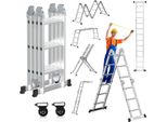 Jayseuw Scala Multiuso Scala Multifunzione Scala Pieghevole 4X3 582Cm Scala Telescopica Scala A Telaio Scala Singola Scala A Gradini Scala Domestica Scala In Alluminio