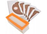 Filtro Aria + 5 Sacchetti Per La Polvere Per Aspirapolvere Karcher A 2501 Se 3001 Se 5.100 (Sostituisce I Codici 6.904-322.0, 6.414-498.0)
