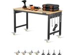 Banco Da Lavoro 907 Kg - Tavolo Da Lavoro Con Presa - Pannello A Innesto 1220X610X711-1003 Mm - Robusto Tavolo Da Officina