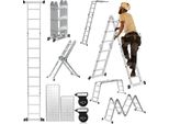 Hengda 4X3 Scala Multiuso 360Cm 6 In 1 Scala In Alluminio Scala Multiuso Scala Pieghevole Scala Inclinata Scala A Gradini Scala Domestica Scala In Alluminio Scala Multifunzionale