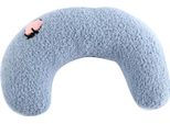 Cuscino Per Animali Domestici A Forma Di U Per La Difesa Della Colonna Vertebrale, Morbido E Confortevole Per Il Collo, Per Il Sonno, Per Migliorare Le Articolazioni, Blu