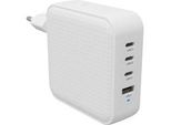 Hyperjuice 100W USB-C Gan (3C+1A), LadegeräT Weiß