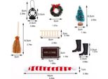 Set Di Accessori Per Decorazioni Natalizie Simulazione Di Ornamenti In Miniatura Di Natale