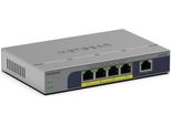 Netgear GS105P, Non Gestito, Gigabit Ethernet (10/100/1000), Modalità Full Duplex, Supporto Power Over Ethernet (Poe), Montaggio Su Scrivania/A Parete