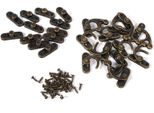 12X Antichi Gioielli Decorativi Regalo Vino Scatola Di Legno Hasp Latch Hook Con Viti