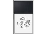 Rido® Idé® 70-35 003 906 Blocco Di Foglietti Segnatempo 2026 - 1 Giorno / 1 Pagina, 10,8 X 20,1 Cm, Nero