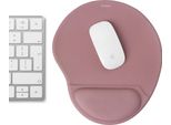 Imoshion Tappetino Mouse Ergonomico - Tappetino Mouse Con Poggiapolsi - 30 X 25 Cm - Rosa Antico