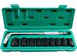 Bussola A Percussione Profonda Da 40 Mm Con Design A 6 Punti Set Di Bussole A Percussione Esagonale 10 Pezzi Di Bussole Profonde Di Dimensioni Metriche 8-24 Mm In Acciaio Ad Alto Tenore Di Carbonio Con Chiave E Scatola Di Custodia
