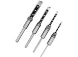 4Pcs Piazza Foro Trapano Bit Lavorazione Del Legno Hole Saw Mortising Scalpello In Acciaio Punte Da Trapano Set 1/4 Pollici, 5/16 Pollici, 3/8 Pollici, 1/2 Pollici Per Il Legno