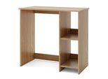 Costway 80 X 40 X 74 Cm Piccola Scrivania, Scrivania In Legno Per Computer Con 2 Scomparti, Tavolo Per Pc, Tavolo Da Ufficio Per Piccoli Ambienti, Per Casa E Ufficio, Colore Naturale