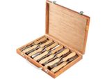 Set Di Scalpelli Per Legno Happyment - Utensile - Utensili Per La Tornitura Del Legno - Professionale - Legno - 12 Pezzi