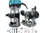 Happyment Pantografo Professionale - Pantografo Per La Lavorazione Del Legno - Pantografo Per Bordi Compatto - Alloggiamento In Alluminio Da 710 W - Pantografo Per Legno Di Precisione Con Set Di Accessori
