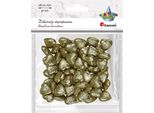 Decorazioni In Polistirolo Cuori Glitter Oro 18X20 Mm 50 Pezzi Titanum