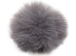 Kimiss Microfono Lavalier Windmuff - Copertura Paravento In Pelliccia Per Microfoni Lavalier 0,5 Cm Accessorio Per La Riduzione Del Rumore (Grigio)