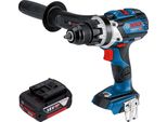 Bosch Gsr 18V-110 C Trapano Avvitatore Professionale A Batteria 18 V 110 Nm Brushless + 1X Batteria Ricaricabile 5,0 Ah - Senza Caricabatterie