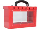 Kit Scatola Di Tagout, Scatola Di Lucchetti Di Sicurezza Di Gruppo, 9,2 X 5,9 Pollici, Scatola Di Lucchetti Di Gruppo Di Tagout, 12 Chiavi, Lucchetto Di Sicurezza, Trasparente