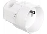ORNO-LOGISTIC| Presa Di Corrente 2P+Z GN-170 - Bianco - Alta Qualità - Portatile - Con Messa A Terra