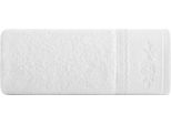 Eurofirany | Asciugamano - Asciugamano Da Bagno - 50 X 90 Cm - Con Pizzo - Bianco - Cotone