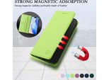 Custodia In Pelle Per Tecno Pova 7 Neo, Flip Case Con Slot Per Carte, Portafoglio E Supporto Verde