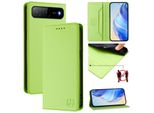Custodia In Pelle Per Tecno Spark Go 2025/Infinix Hot 60I 5G, Custodia Flip Con Slot Per Carte, Portafoglio E Supporto Verde