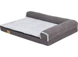 Happiq Dog Beds Noire Fioren - Divano Per Cani A Forma Di L Sulle Gambe - Comodo Letto Per Cani Con Cuscino Rimovibile - Morbido E Facile Da Pulire - 135?Cm