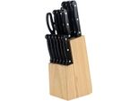Set Di Coltelli Da 15 Pezzi - Coltelli Da Cucina Con Ceppo, Forbici E Asta Per Affilare - Acciaio Inox - Set Completo