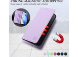 Custodia In Pelle Per Tecno Pova 7 Neo, Flip Case Con Slot Per Carte, Portafoglio E Supporto Viola