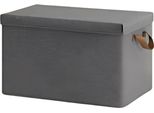Set Di 5 Scatole Portaoggetti - 36 L - Scatole In Tessuto Pieghevoli Con Coperchio E Maniglia - Per Vestiti, Biancheria Da Letto E Giocattoli