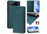 Custodia In Pelle Per Tecno Spark Go 2025/Infinix Hot 60I 5G, Custodia Flip Con Slot Per Carte, Portafoglio E Supporto Verde Scuro
