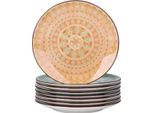 Set Sorellia Mocha - 6 Pezzi - Colori Misti - Servizi Da Tavola - Piatti Da Portata - Piatti Fondi - Piatti Da Colazione - Porzioni - Porzioni Da Cucina