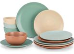 Set Da Portata Seraphina - 12 Pezzi - 4 Persone - Colore Di Classe - Servizio Da Tavola - Piatti Da Portata - Piatti Fondi - Piatti Da Colazione - Porzioni - Porzioni Da Cucina