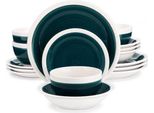 Servizio Da Tavola Lucenzo 32 Pezzi – 8 Persone – Blu Nebbia – Servizio Da Tavola In Ceramica – Piatti Piani, Piatti Fondi E Piatti Da Colazione – Servizio Da Cucina