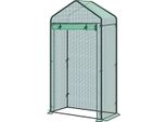 Serra In Foglio Serra Da Giardino - Resistente All'inverno - Foglio Di Pe 135 G/M² - Kweekhuis - Serra - Casa Per Pomodori E Piante Rampicanti - 100×50×190 Cm Verde