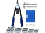 Set Professionale Di Pinze Per Rivetti Fivaro - Pinze Per Rivetti Ciechi E Rivettatrice - Inclusi 150 Dadi M5-M12 - Rivetti E Accessori