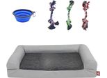Letto Per Cani E Gatti - 76 Cm - Divano Per Cani - Sedia Per Cani - Sfoderabile - Lavabile - Grigio Chiaro