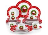Set Da Portata Celestial - Servizio Da Tavola - 30 Pezzi - 6 Persone - Ceramica Bianca - Piatto Da Colazione - Per Ogni Occasione