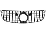 Happiq Griglia Paraurti Anteriore Nitronox - Stile Panamericana Gt - Per Mercedes Classe Gls W166 (2016-2019) - Griglia Anteriore Di Ricambio - Nero Con Accenti Cromati - Accessori Auto