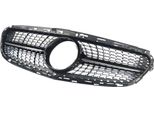 Griglia Noir Zyron - Griglia Paraurti Anteriore Noir - Per Mercedes Classe E W212 (2014-2016) - Look Diamond E63 Amg - Nero Lucido - Accessori Auto